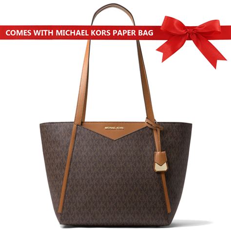 michael kors whitney small logo tote